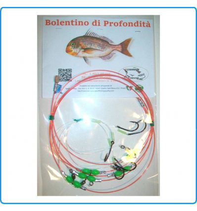 TERMINALE BOLENTINO PROFONDO PARAGO RED PESCA PARAGHI OCCHIONE CERNIE SCIABOLA