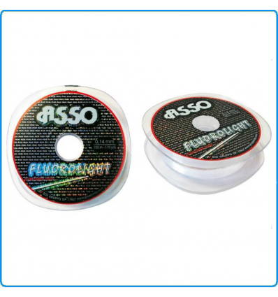 LENZA FLUOROLIGHT ASSO 100MT 0.12mm 2,3KG DA BOLOGNESE PESCA SPIGOLA ORATA TROTA