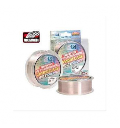 FLUOROCARBON ASSO MULTICOLOR CAMOUFLAGE 50MT 0.14 KG1.4