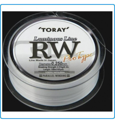 LENZA TORAY RW 150MT 0.250 KG4.21 COLORE LW BIANCO FLUO