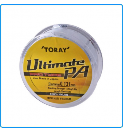 LENZA TORAY ULTIMATE PA 50MT 0.167mm 2.67KG NEUTRO IDEALE PESCA BOLOGNESE TROTA