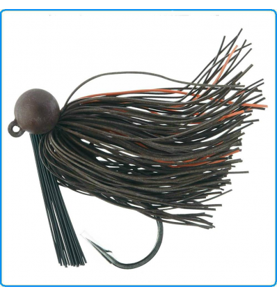 ARTIFICIALE Touchdown lead flat rubber jig RIVER2SEA 1/4oz RJ03 SPINNING LAGO