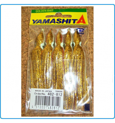 OCTOPUS YAMASHITA GOLDEN BAIT MIS2.5 7.5cm K1/G7-F ROSSO ORO PESCA BARCA TRAINA 