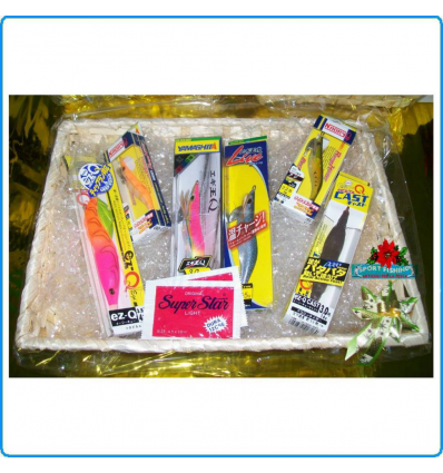 REGALO NATALE COMPLEANNO SET TOTANARE PESCA EGING CALAMARI SEPPIE TOTANI POLPI