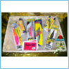 REGALO NATALE COMPLEANNO SET TOTANARE PESCA EGING CALAMARI SEPPIE TOTANI POLPI