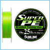 DYNEEMA SUPER PE SUNLINE 25lb 0.26mm 150mt 12.5KG color Green SPINNING SALTWATER