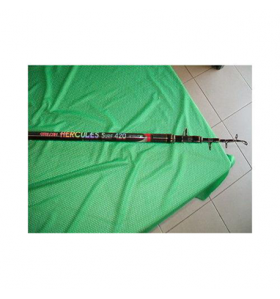 CANNA FALCON HERCULES1 SURF 4.20mt 90g TELESCOPICA ANELLATA A MANO HIGHT CARBON