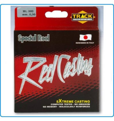 LENZA RED CASTING TRACK LINE 0.20mm 300mt lb8.50 PESCA SURFCASTING BOLOGNESE