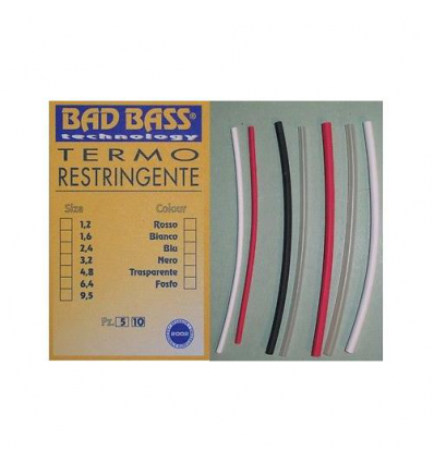 GUAINA TERMORESTRINGENTE COLORE TRASPARENTE DIAMETRO 4.8MM CONF 10PZ