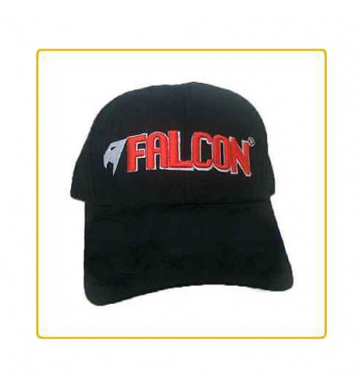 CAPPELLINO CON VISIERA FALCON NERO CON LOGO FALCON TAGLIA UNICA