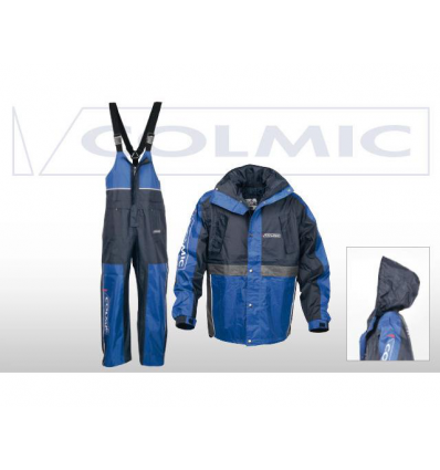 GIACCA E SALOPETTE COLMIC MODELLO RAINPROOF CON CAPUCCIO TAGLIA XL COLORE BLU