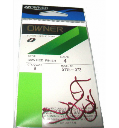 AMI HOOK OWNER 5115 SSW EYE SUPER NEEDLE POINT RED OCCHIELLO N4 PEZZI 9