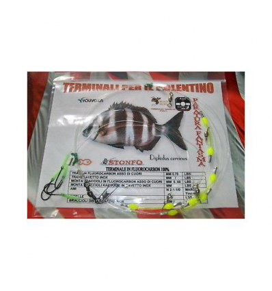 FINALE FLUOROCARBON CON SNODI 4AMI PESCA BARCA BOLENTINO PAGELLO PARAGO SARAGO