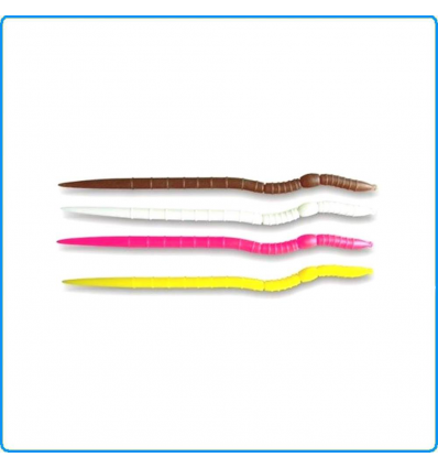 LOMBRICO TROLLER WORMS STONFO COLORE MARRONE CM11 PER TRAINA E SPINNING