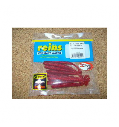 "VERMI SOFT BAITS REINS AJI ADDER SHAD 3"" 7cm color R310 STRAWBERRY CONF 8PZ"