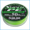 DYNEEMA SUPER PE SUNLINE 50lb 0.37mm 300mt KG25 color Green MADE IN JAPAN