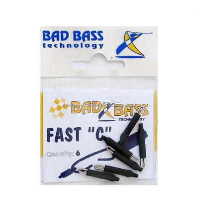 FAST C NEWS BAD BASS PER TERMINALI SURFCASTING CONF 6PZ COLORE NERO