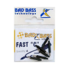 FAST C NEWS BAD BASS PER TERMINALI SURFCASTING CONF 6PZ COLORE NERO