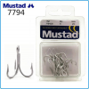 ANCORETTE MUSTAD 7794DS N 2/0 CONFEZIONE 5 PEZZI PER ARTIFICIALI SPINNING TRAINA