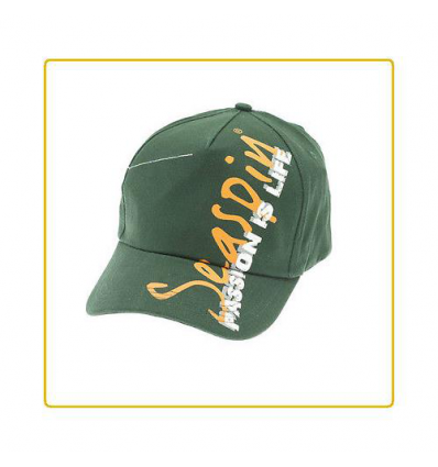 CAPPELLINO CON VISIERA SEASPIN VERDE CON LOGO SEASPIN TAGLIA UNICA