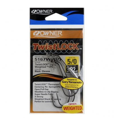 AMI HOOK OWNER 5167W TWISTLOCK SUPER NEEDLE POINT BLACK CHROME XSTRONG N5/0 PZ3