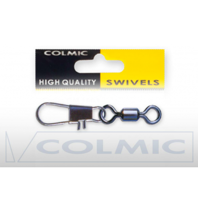 GIRELLE COLMIC TIPO ROLLING SWIVEL CON WITH INTERLOCK SNAP COLORE GUN SMOKE N6 PZ6