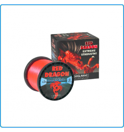 LENZA NYLON RED DRAGON COLMIC 600MT 20LB 0.40mm PESCA BOLENTINO TRAINA DRIFTING