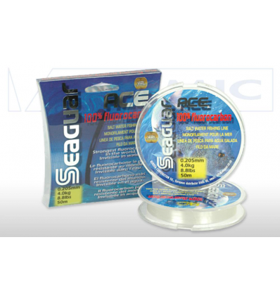 FLUOROCARBON 100% COLMIC SEAGUAR ACE 50MT MARE 0.37mm 10.70Kg