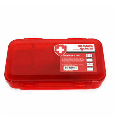 SCATOLETTA PORTA ACCESSORI MONCROSS TACKLE BOX MC-156WB COLORE RED 163X86X33