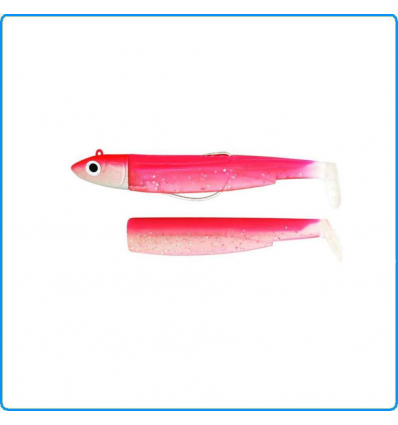 ARTIFICIALE BLACK MINNOW FIIISH 120mm 25g+10 TAGLIA N3 COMBO OFFSHORE ROSE FLUO