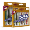 ARTIFICIALE BLACK MINNOW FIIISH 90mm 10g+4 TAGLIA N2 CONF 6 COMBO OFFSHORE COLORI ASSORTITI