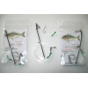 SURFCASTING 3 TERMINALI 1AMO CON TRAVETTO BLACK 11CM PER SARAGHI ORATE SPIGOLE