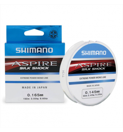 FILO SHIMANO ASPIRE SILK SHOCK 150m 0.16mm 3KG MONTATURE FINALI MARE TROTA LAGO