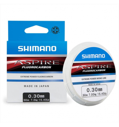 FILO SHIMANO ASPIRE FLUOROCARBON 50m 0.30mm 7KG FINALI BOLENTINO SURFCASTING