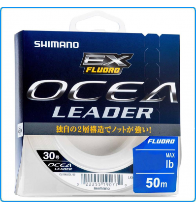 FILO SHIMANO FLUOROCARBON OCEA LEADER 50m 30LB 13.6KG 0.48mm BOLENTINO TRAINA