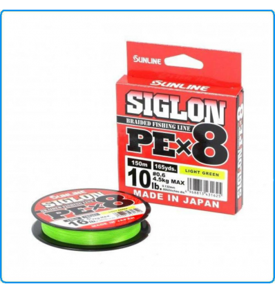 TRECCIATO SUNLINE SIGLON PEX8 30LB 0.223mm 13Kg PER MULINELLO SPINNING BOLENTINO