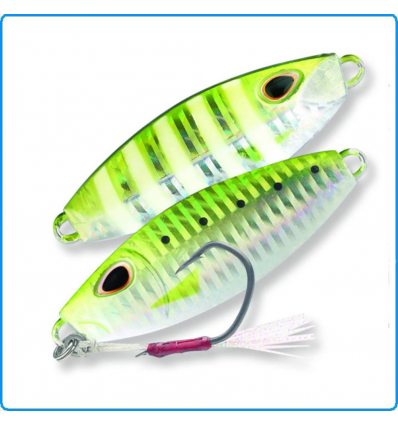 ARTIFICIALE STORM GOMOKU SLOW ROCKER 40g UV GREEN SARDINE ZEBRA SLOW PITCH JIG