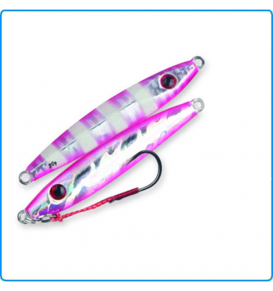 ARTIFICIALE STORM GOMOKU MICRO JIG 40g SILVER PINK ZEBRA JIG SPINNING TONNETTI