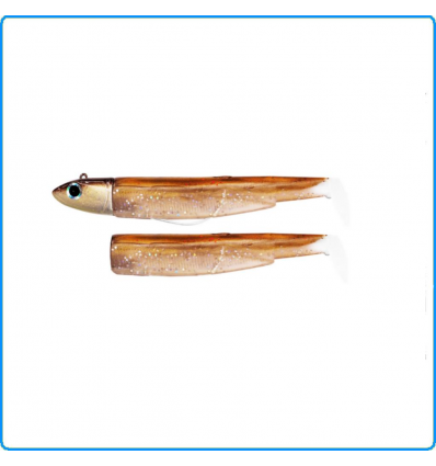 BLACK MINNOW FIIISH 120mm TAGLIA N3 COMBO OFFSHORE 25+10g COLOR BROWN BACK SERRA