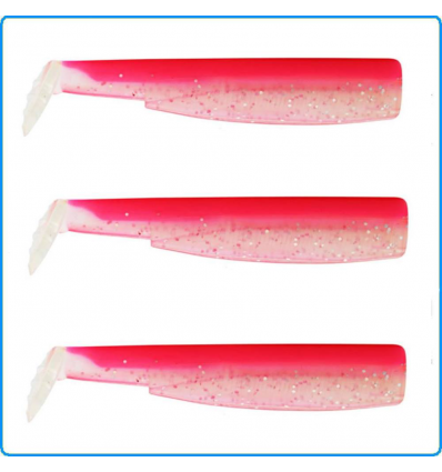 BLACK MINNOW FIIISH SHAD TAG N4 140mm ROSE FLUO SPINNING VERTICAL DENTICE PARAGO