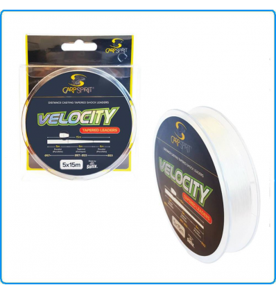 TEPPERED LEADERS SHOCK LEADER VELOCITY CARPSPIRIT PESCA CARPFISHING SURFCASTING