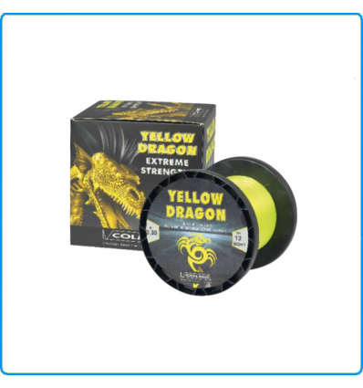 LENZA DA PESCA NYLON YELLOW DRAGON COLMIC 600MT 30LB 0.47mm PER TRAINA BOLENTINO