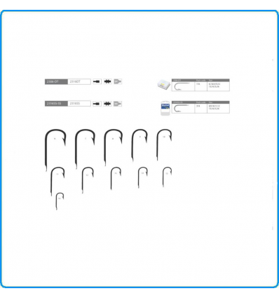 AMI DA PALAMITO MUSTAD 2316SS N13 50PZ PESCA PALANGARO SARAGAIA DA SARAGO ORATA