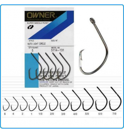 AMI OWNER 5114 MUTU LIGHT CIRCLE GUNSMOKE N1 8PZ PESCA BOLENTINO PARAGHI E ORATE