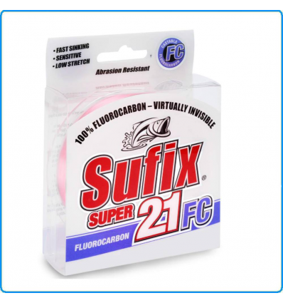 FILO SUFIX SUPER21 FLUOROCARBON PINK 0.28mm 5.4KG 150m PER BOLENTINO SURFCASTING