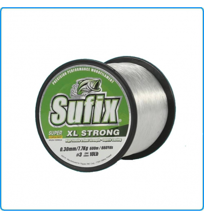 FILO SUFIX XL STRONG 0.20mm 3.3KG 600M CLEAR PESCA IN MARE LAGO BOLOGNESE FEEDER