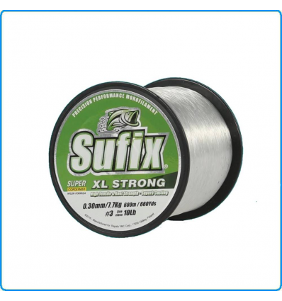 FILO SUFIX XL STRONG 0.25mm 5.4KG 600M CLEAR PESCA INGLESE BOLOGNESE SURFCASTING