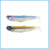 BLACK MINNOW FIIISH COMBO SHORE 5g N2 90mm RAINBOW ORO BLEU PESCA SPINNING MARE