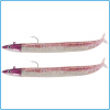 ARTIFICIALE FIIISH CRAZY SAND EEL 2 COMBOS 12Cm 15g OFF SHORE PURPLE GLITTER