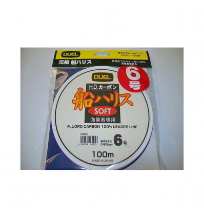 FLUOROCARBON DUEL SOFT HD 6.0 D 0.405mm BOBINA DA 100mt CARICO 11kg